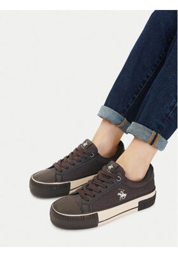 Beverly Hills Polo Club Trampki CEO-BHPC064W Brązowy. Kolor: brązowy. Materiał: materiał