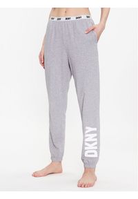 DKNY Spodnie piżamowe YI2822635 Szary Regular Fit. Kolor: szary. Materiał: bawełna #1