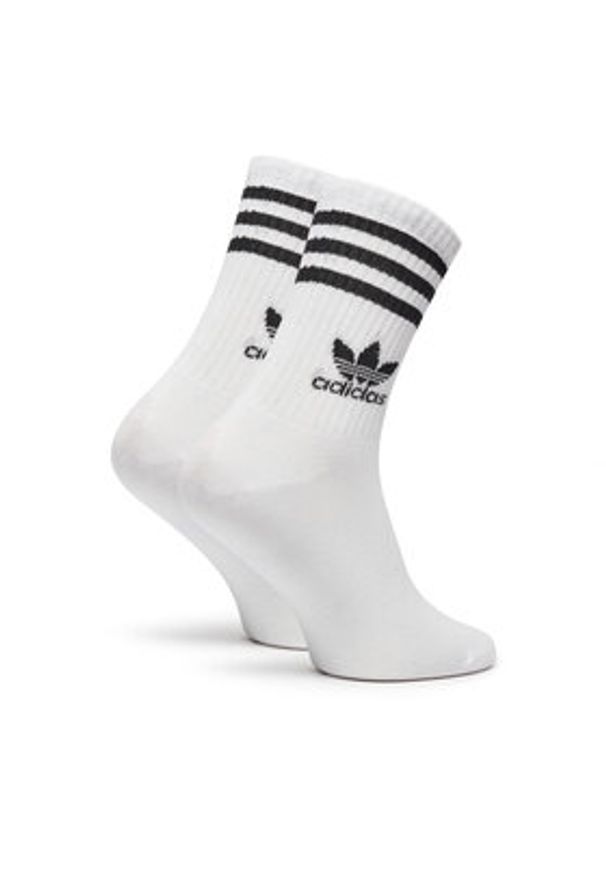 Adidas - adidas Skarpety długie IJ0733 Biały. Kolor: biały. Materiał: materiał, bawełna