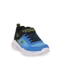 skechers - Buty do chodzenia dla dzieci Skechers Bkbl Meteor. Zapięcie: rzepy. Kolor: niebieski. Materiał: materiał, syntetyk, tkanina. Szerokość cholewki: normalna. Sport: turystyka piesza