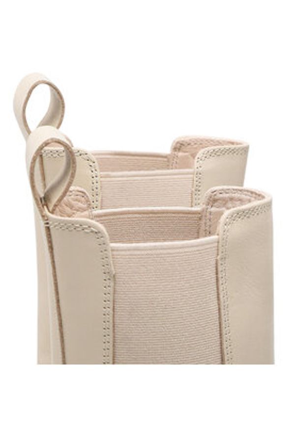 Badura Sztyblety 2131 Beżowy. Kolor: beżowy. Materiał: skóra