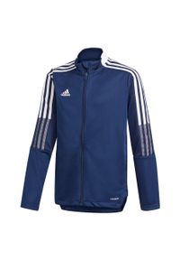 Adidas - Bluza piłkarska dla dzieci adidas Tiro 21 Track. Kolor: niebieski. Sport: piłka nożna