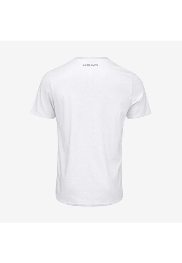 Head - Koszulka z krótkim rękawem dziecięca CLUB BASIC. Kolor: biały. Materiał: jersey, bawełna, poliester, materiał. Długość rękawa: krótki rękaw. Długość: krótkie. Sport: tenis