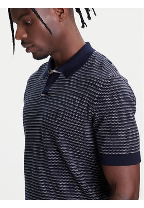 United Colors of Benetton - United Colors Of Benetton Polo 1094K301J Granatowy Regular Fit. Typ kołnierza: polo. Kolor: niebieski. Materiał: bawełna