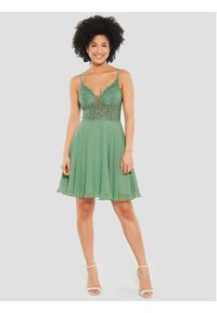 Swing Sukienka koktajlowa 5AE19300 Zielony Slim Fit. Kolor: zielony. Materiał: syntetyk. Styl: wizytowy #4