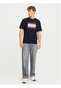 Jack & Jones - Jack&Jones T-Shirt Fredeiksberg 12262492 Granatowy Regular Fit. Kolor: niebieski. Materiał: bawełna #6