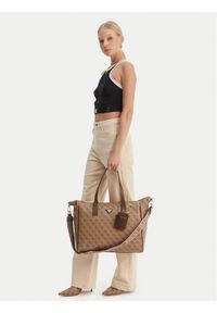 Guess Torba weekendowa Latona Travel TWHB92 11017 Brązowy. Kolor: brązowy. Materiał: skóra #1