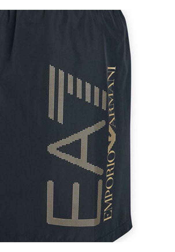 EA7 Emporio Armani Szorty kąpielowe 7M002001 AF14497 MC004 Czarny Regular Fit. Kolor: czarny. Materiał: syntetyk