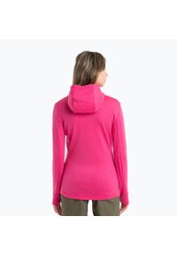 Icebreaker - Bluza trekkingowa damska icebreaker Quantum III Zip Hood. Kolor: różowy. Styl: sportowy. Sport: turystyka piesza #2