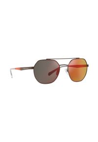 Armani Exchange okulary przeciwsłoneczne męskie kolor brązowy. Kolor: brązowy. Materiał: materiał #5