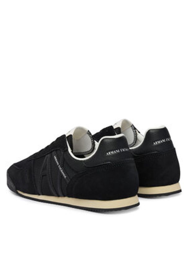 Armani Exchange Sneakersy XM002616 AF22755 MC005 Czarny. Kolor: czarny. Materiał: skóra, zamsz