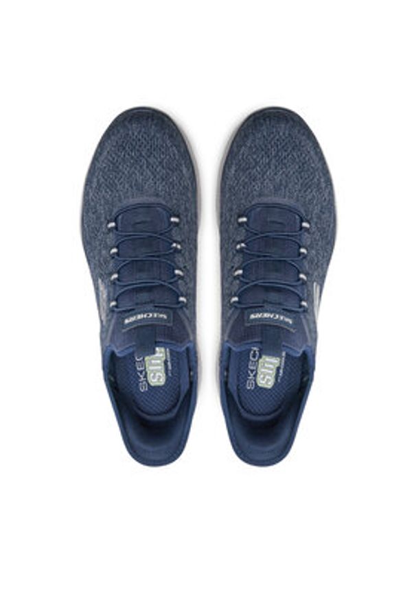 skechers - Skechers Sneakersy Key Pace 232469 NVY Granatowy. Kolor: niebieski. Materiał: materiał