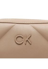 Calvin Klein Torebka Re-Lock Quilt Camera Bag K60K610767 Beżowy. Kolor: beżowy. Materiał: skórzane #3