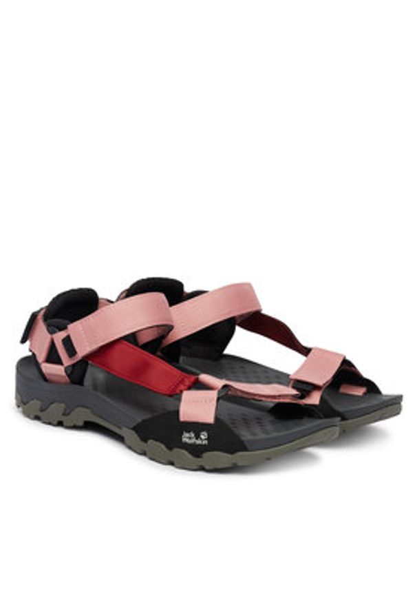 Jack Wolfskin Sandały Ridge A65590 Różowy. Kolor: różowy. Materiał: materiał