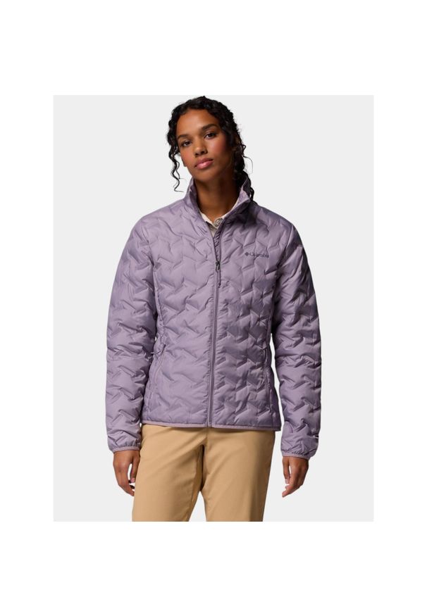 columbia - Kurtka Damska Columbia Delta Ridge II. Kolor: fioletowy. Materiał: materiał, puch. Technologia: Omni-Heat (Columbia). Sezon: jesień. Sport: turystyka piesza