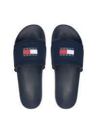 Tommy Jeans Klapki Tjm Pool Slide EM0EM01673 Granatowy. Kolor: niebieski. Materiał: materiał #3