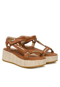 Liu Jo Sandały Flo 05 SA6151 P0102 Brązowy. Kolor: brązowy. Materiał: skóra #4