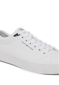 TOMMY HILFIGER - Tommy Hilfiger Sneakersy Th Hi Vulc Core Low Lth Ii Ess FM0FM05511 Biały. Kolor: biały. Materiał: skóra #2