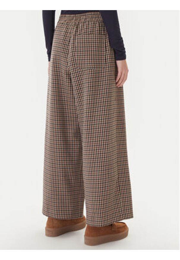 Weekend Max Mara Spodnie materiałowe Ebe 2525136052 Beżowy Wide Leg. Kolor: beżowy. Materiał: wełna, bawełna