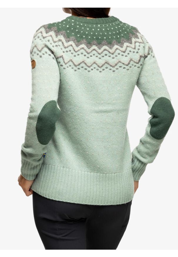 Fjällräven - Sweter damski Fjallraven Ovik Knit Sweater. Kolor: zielony