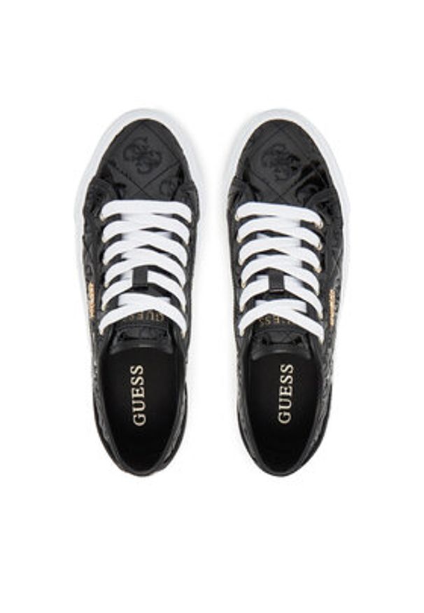 Guess Sneakersy FLTJLV FAL12 Czarny. Kolor: czarny. Materiał: skóra