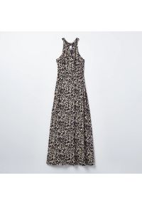 Mohito - Sukienka z wiskozy - Kremowy. Kolor: kremowy. Materiał: wiskoza