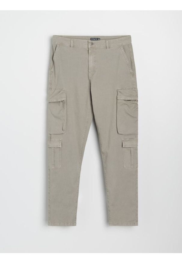 Sinsay - Spodnie cargo - szary. Kolor: szary