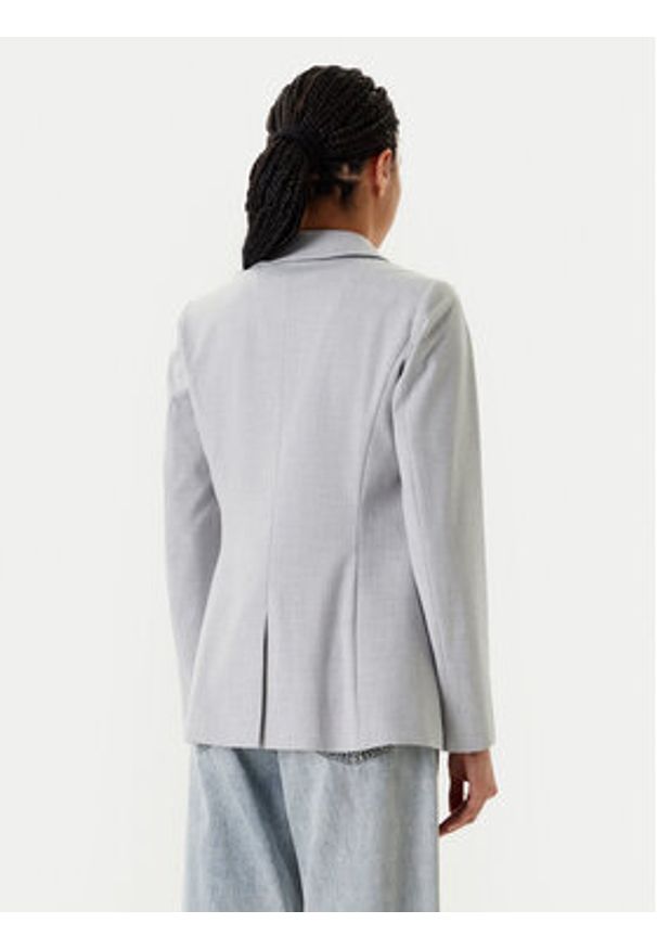 United Colors of Benetton - United Colors Of Benetton Marynarka 2R4CDW02W Szary Slim Fit. Kolor: szary. Materiał: syntetyk