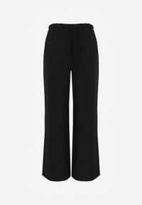 Renee - Czarne Spodnie Materiałowe z Marszczoną Gumką Pimpernel. Kolor: czarny. Materiał: materiał #4