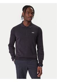 BOSS Sweter Ever 50551688 Granatowy Regular Fit. Kolor: niebieski. Materiał: bawełna #1