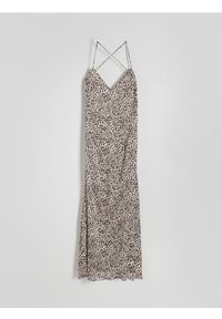 Reserved - Sukienka ze zwierzęcym wzorem - wielobarwny. Materiał: tkanina. Wzór: motyw zwierzęcy