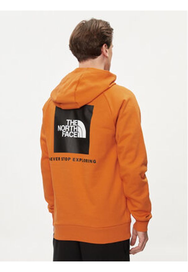 The North Face Bluza Redbox NF0A2ZWU Pomarańczowy Regular Fit. Kolor: pomarańczowy. Materiał: bawełna