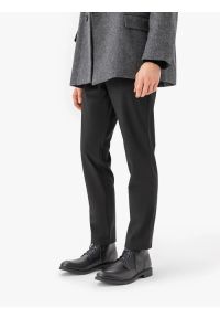 Ryłko - Czarne skórzane trzewiki. Wysokość cholewki: za kostkę. Zapięcie: sznurówki. Kolor: czarny. Materiał: skóra. Szerokość cholewki: normalna. Styl: street #1