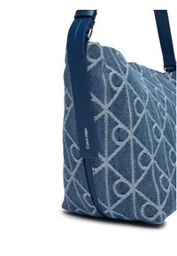 Calvin Klein Torebka Emblem Aop Denim Bucket LV04F3432G Niebieski. Kolor: niebieski #5
