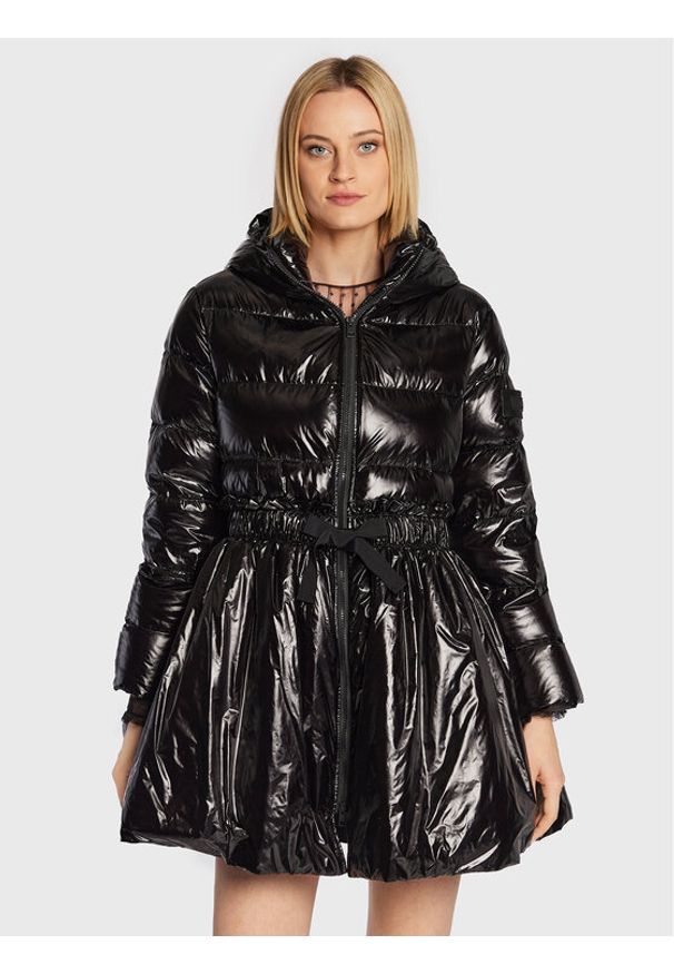 Kurtka puchowa Red Valentino. Kolor: czarny. Materiał: syntetyk, puch