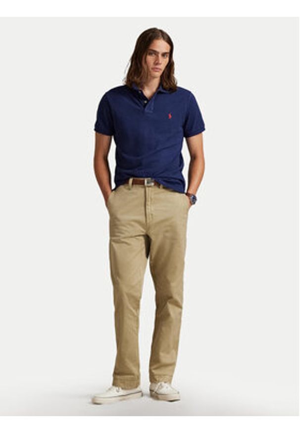 Polo Ralph Lauren Polo Core Replen 710782592 Granatowy Custom Slim Fit. Typ kołnierza: polo. Kolor: niebieski. Materiał: bawełna
