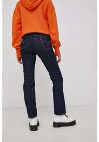 Levi's® - Levi's Jeansy bawełniane 501 damskie medium waist. Okazja: na spotkanie biznesowe. Kolor: niebieski. Styl: biznesowy