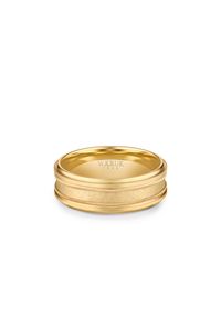 W.KRUK - Obrączka ślubna złota SEMEIO. Materiał: złote. Kolor: złoty. Wzór: aplikacja, gładki