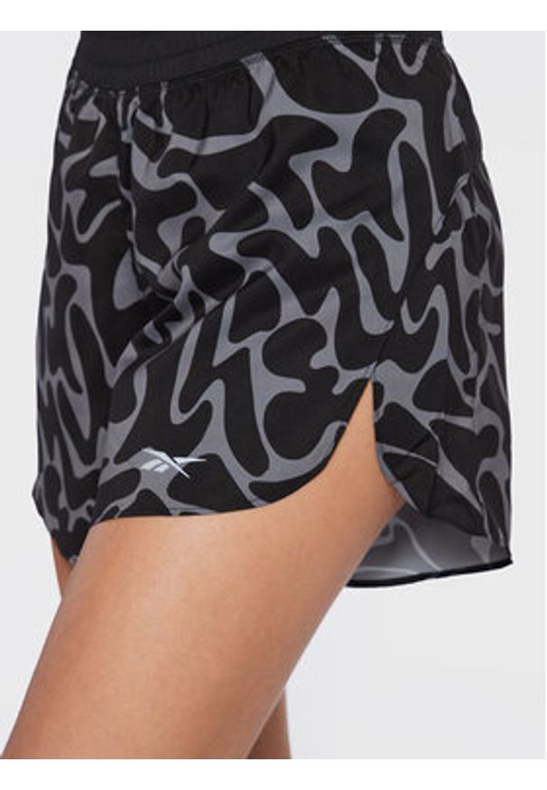 Reebok Szorty sportowe Running HH8020 Czarny Slim Fit. Kolor: czarny. Materiał: syntetyk. Sport: bieganie
