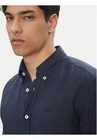 BOSS Koszula H-Roan-Bd-E-C1 50520283 Granatowy Slim Fit. Kolor: niebieski. Materiał: len #3