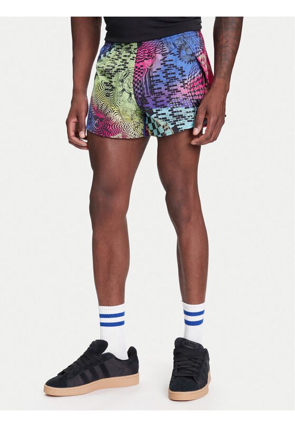 Adidas - adidas Szorty sportowe Jeremy Scott JL7621 Kolorowy Slim Fit. Materiał: syntetyk. Wzór: kolorowy. Styl: sportowy