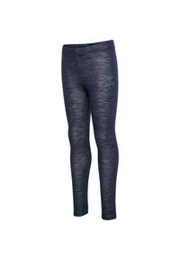 Legginsy dziewczęce Hummel Wingo. Kolor: niebieski. Materiał: bawełna. Styl: młodzieżowy