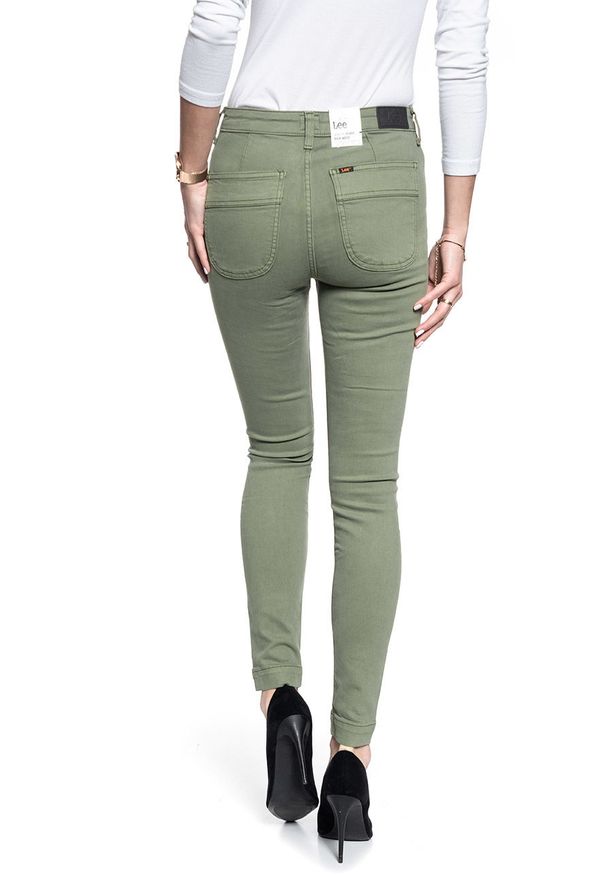 Lee - SPODNIE DAMSKIE LEE SCARLETT HIGH AGAVE GREEN L31WKWMW 112107315