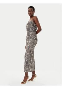 Hugo - HUGO Sukienka letnia Noffiano 50540915 Brązowy Slim Fit. Kolor: brązowy. Materiał: syntetyk. Sezon: lato #3