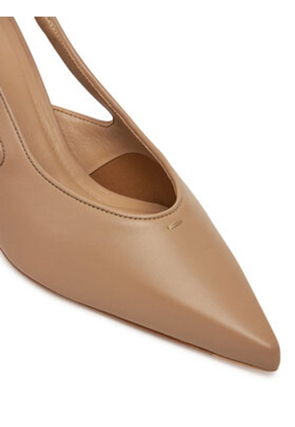 Max Mara Czółenka 2514521052600 Brązowy. Kolor: brązowy. Materiał: skóra