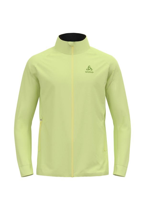 Odlo - Kurtka techniczna męska ODLO Brensholmen Jacket. Kolor: zielony, wielokolorowy, żółty. Sport: turystyka piesza
