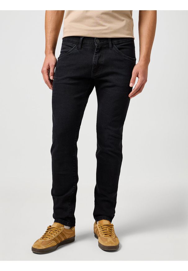 Wrangler - WRANGLER MĘSKIE SPODNIE JEANSOWE WRANGLER BRYSON JETSTORM NOIR 112362429