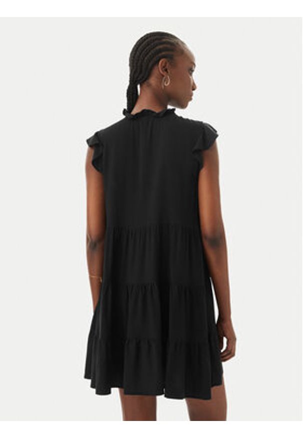 Vero Moda Sukienka codzienna Alba 10342656 Czarny Regular Fit. Okazja: na co dzień. Kolor: czarny. Materiał: wiskoza. Typ sukienki: proste. Styl: casual