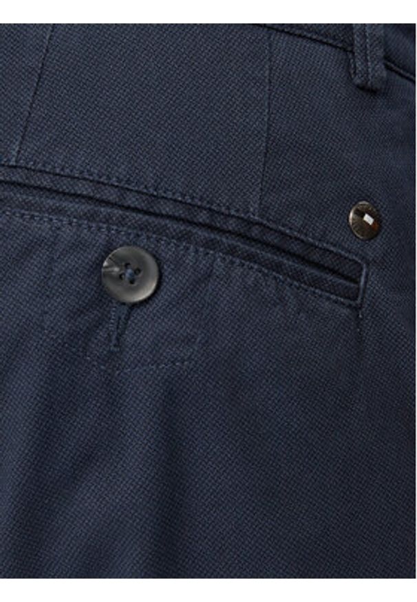 Bugatti Chinosy 4130-16370E Granatowy Regular Fit. Kolor: niebieski. Materiał: bawełna