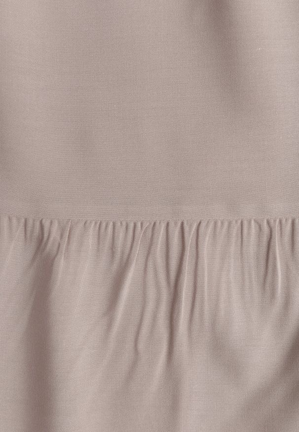 Born2be - Beżowa Rozkloszowana Sukienka z Bawełny na Ramiączkach Zasea. Okazja: na co dzień, na randkę. Typ kołnierza: dekolt w kształcie V. Kolor: beżowy. Materiał: bawełna. Długość rękawa: na ramiączkach. Styl: casual, elegancki